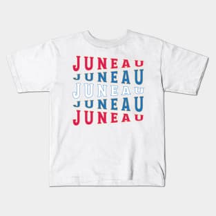 TEXT ART USA JUNEAU Kids T-Shirt